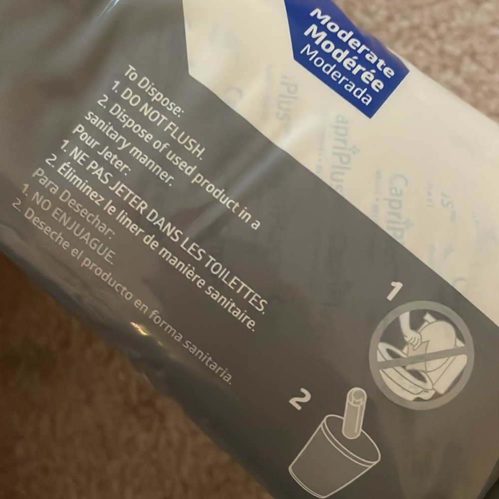 Medline Contour Plus Bladder Pads – Moderate Absorbency 56 Total 2 Packs diaper - Picture 4 of 8